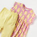 Juniors Leopard Print Short Sleeves Top and Leggings Set-Clothes Sets-thumbnailMobile-3