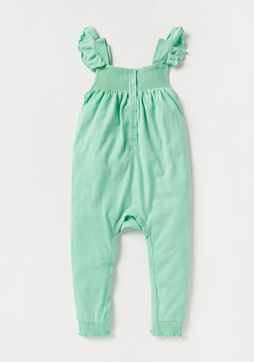 Juniors Sleeveless Romper with Shirred Detail - Set of 3-Rompers, Dungarees & Jumpsuits-image-2