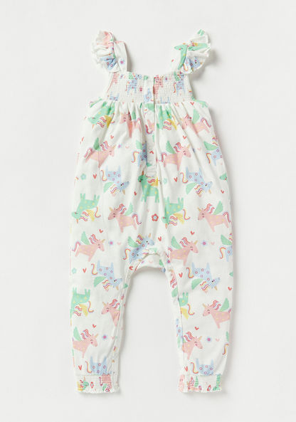 Juniors Sleeveless Romper with Shirred Detail - Set of 3-Rompers%2C Dungarees and Jumpsuits-image-3