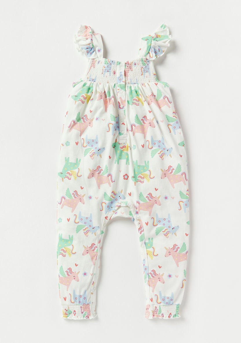 Juniors Sleeveless Romper with Shirred Detail - Set of 3-Rompers, Dungarees & Jumpsuits-image-3