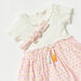 Juniors Printed Dress with Short Sleeves and Bow Headband-Dresses%2C Gowns and Frocks-thumbnailMobile-3