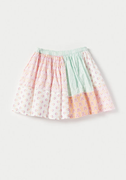 Juniors Printed Top and Skirt Set-Clothes Sets-image-2