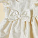 Juniors Textured Dress with Bow Accent and Ruffles-Dresses%2C Gowns and Frocks-thumbnail-1
