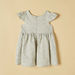 Juniors Textured Round Neck Dress with Bow Detail-Dresses%2C Gowns and Frocks-thumbnail-3