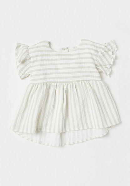 Giggles Striped Dress and Bloomer Set-Clothes Sets-image-1