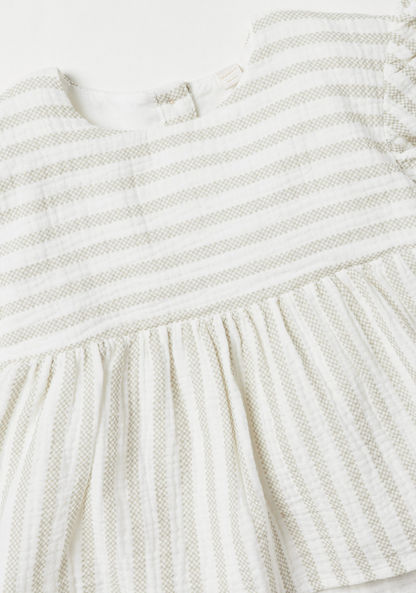 Giggles Striped Dress and Bloomer Set-Clothes Sets-image-3