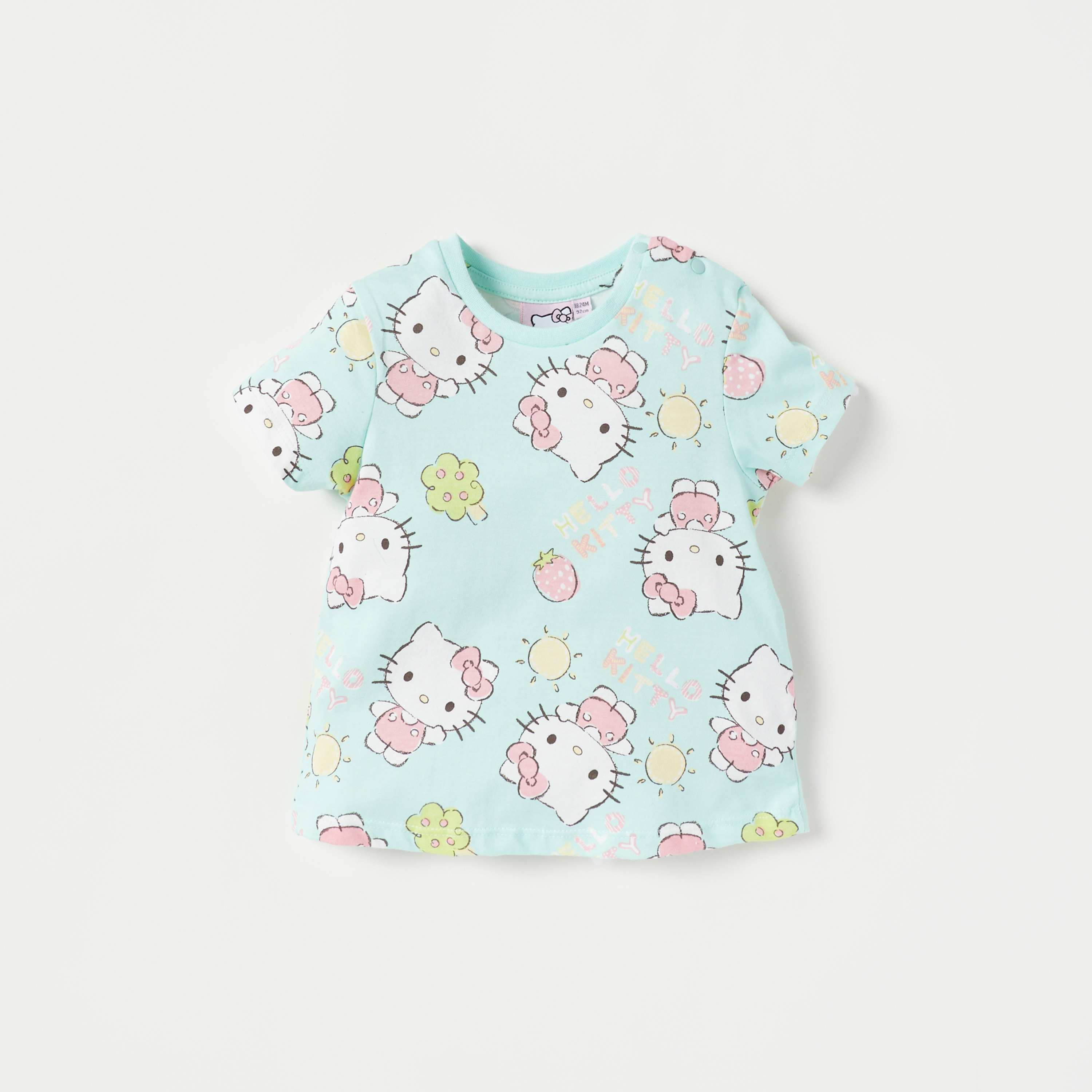 تيشيرتات بطبعات هالو كيتي من سانريو - طقم من قطعتين-baby-girls-clothing-tshirts-image-3