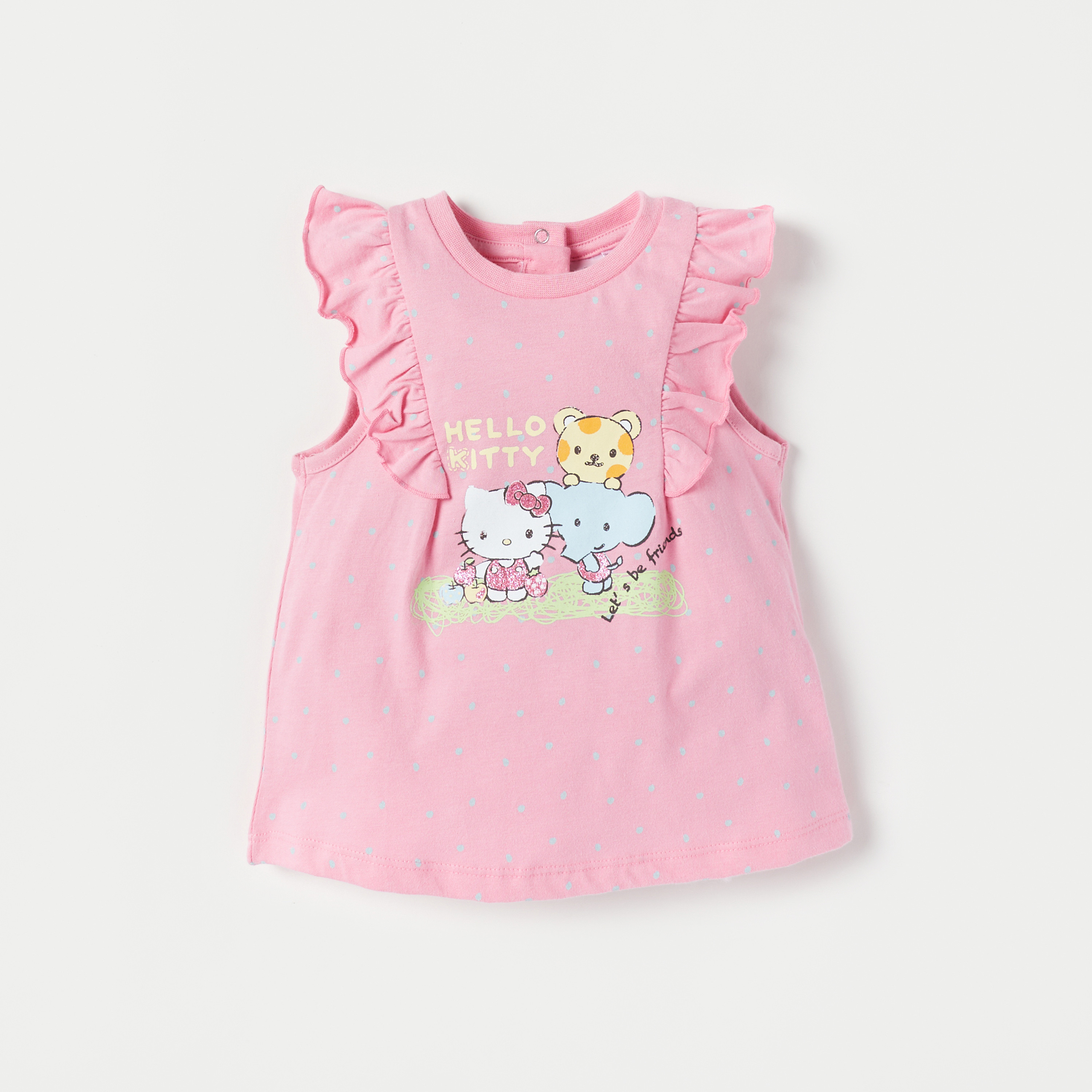 تيشيرتات بطبعات هالو كيتي من سانريو - طقم من قطعتين-baby-girls-clothing-tshirts-image-4