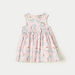 Sanrio All-Over Hello Kitty Print Sleeveless A-line Dress with Bow Accent-Dresses%2C Gowns and Frocks-thumbnailMobile-0