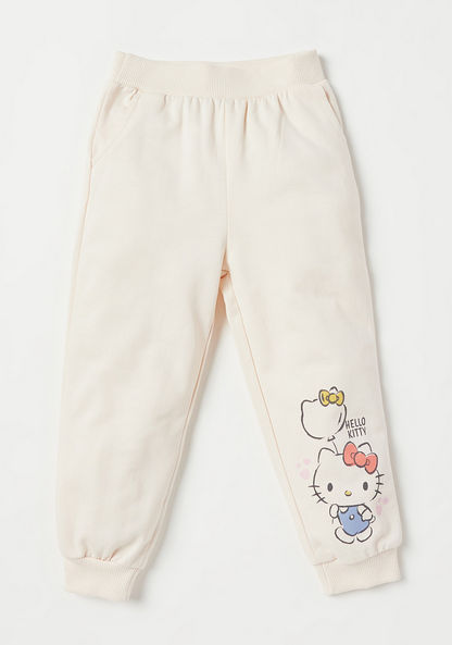 Sanrio Hello Kitty Print Sweatshirt and Joggers Set-Clothes Sets-image-2