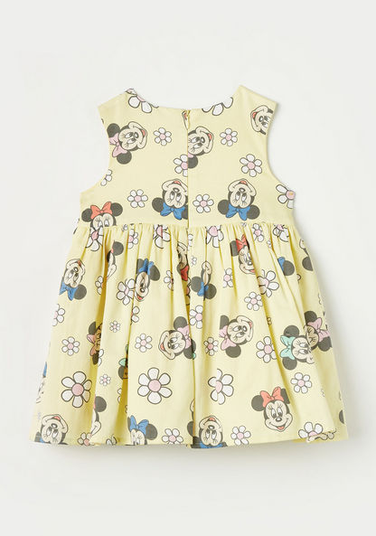 Disney All-Over Minnie Mouse Print Sleeveless A-line Dress with Bow Accent-Dresses%2C Gowns and Frocks-image-3