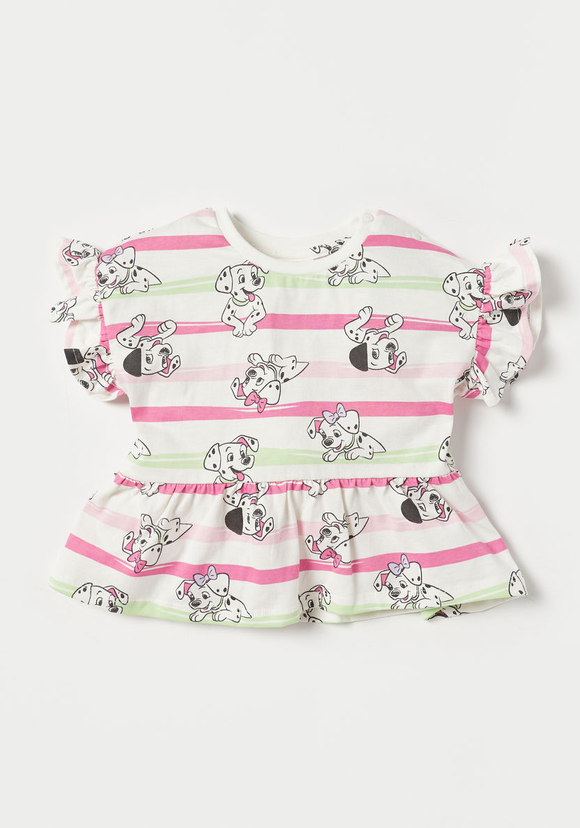 Disney 101 Dalmatians Print A-line Top and Shorts Set-Clothes Sets-image-1