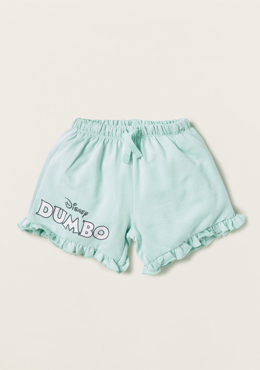Disney Dumbo Print T-shirt and Shorts Set-Clothes Sets-image-4