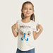 Juniors Butterfly Sequin Embellished T-shirt with Short Sleeves-T Shirts-thumbnailMobile-0