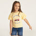 Juniors Embellished Round Neck T-shirt with Short Sleeves-T Shirts-thumbnailMobile-0