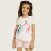 Juniors Unicorn Embellished T-shirt with Round Neck and Short Sleeves-T Shirts-thumbnail-4