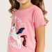 Juniors Embellished Round Neck T-shirt with Short Sleeves-T Shirts-thumbnailMobile-2