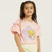 Juniors Embellished T-shirt with Round Neck and Balloon Sleeves-T Shirts-thumbnail-0