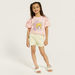 Juniors Embellished T-shirt with Round Neck and Balloon Sleeves-T Shirts-thumbnail-1