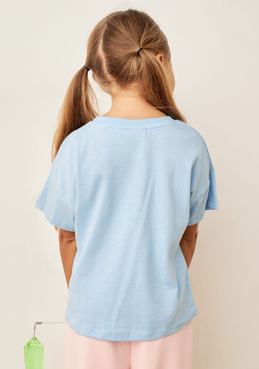 Juniors Unicorn Embellished Round Neck T-shirt-T Shirts-image-3