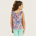 Juniors All-Over Print Sleeveless Top with Ruffles-Blouses-thumbnailMobile-3