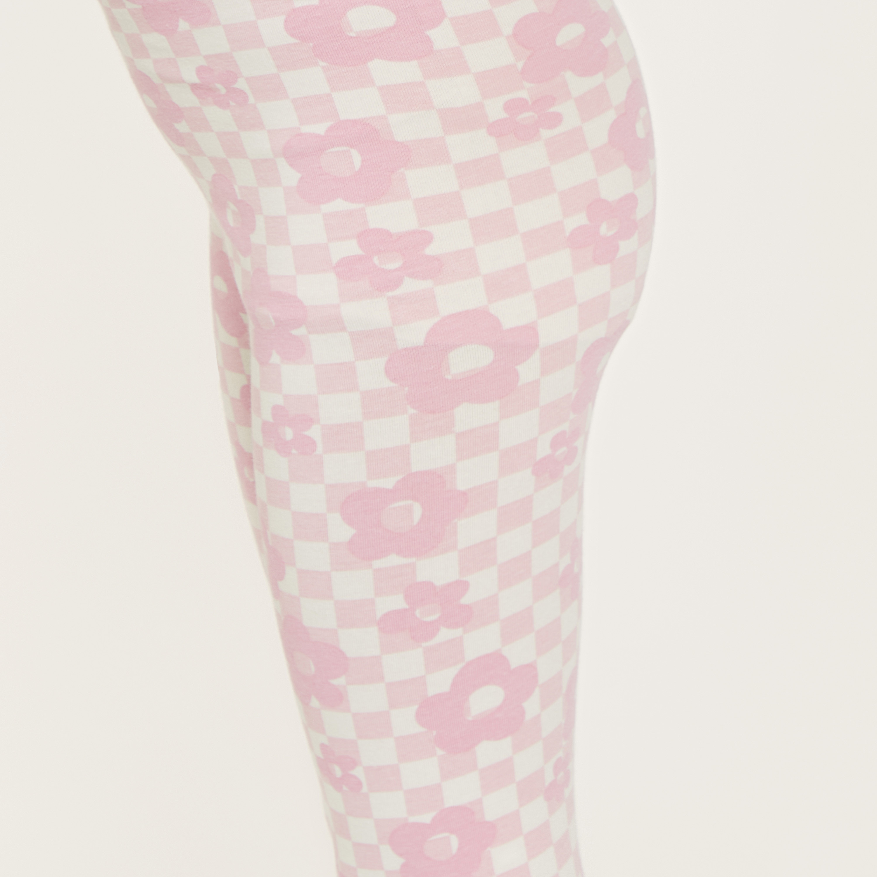 Juniors Floral Print Leggings with Elasticated Waistband-baby-girls-clothing-bottoms-leggings-image-4