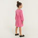 Juniors Printed Long Sleeve Dress with Pockets and Button Closure-Dresses%2C Gowns and Frocks-thumbnail-3