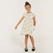 Juniors Printed Round Neck Dress with Button Closure and Pockets-Dresses%2C Gowns and Frocks-thumbnailMobile-0
