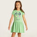 Juniors Graphic Print Dress with Round Neck-Dresses%2C Gowns and Frocks-thumbnailMobile-1