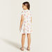 Juniors Cake Print Polo Dress with Short Sleeves-Dresses%2C Gowns and Frocks-thumbnailMobile-3