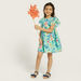 Juniors All-Over Floral Print Dress with Ruffle Short Sleeves-Dresses%2C Gowns and Frocks-thumbnail-0