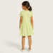 Juniors Embellished Drop Waist Dress with Round Neck and Short Sleeves-Dresses, Gowns & Frocks-thumbnail-3