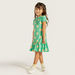 Juniors All-Over Floral Print Polo Dress with Ruffles-Dresses%2C Gowns and Frocks-thumbnail-0