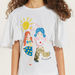 Juniors Sequin Embellished T-shirt with Flutter Sleeves and Round Neck-T Shirts-thumbnail-2
