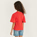 Juniors Embroidered T-shirt with Flutter Sleeves and Round Neck-T Shirts-thumbnail-3