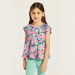 Juniors Butterfly Print Top with Short Sleeves - Set of 2-T Shirts-thumbnailMobile-5