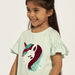 Juniors Unicorn Embellished T-shirt with Ruffles-T Shirts-thumbnailMobile-2