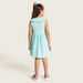 Juniors Striped Sleeveless Dress with Peter Pan Collar-Dresses%2C Gowns and Frocks-thumbnail-4