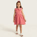 Juniors Striped Sleeveless Dress with Peter Pan Collar-Dresses%2C Gowns and Frocks-thumbnailMobile-0