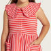 Juniors Striped Sleeveless Dress with Peter Pan Collar-Dresses%2C Gowns and Frocks-thumbnail-3