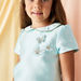 Juniors Butterfly Accent Top with Peter Pan Collar and Zip Closure-Blouses-thumbnailMobile-2