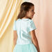 Juniors Butterfly Accent Top with Peter Pan Collar and Zip Closure-Blouses-thumbnail-3
