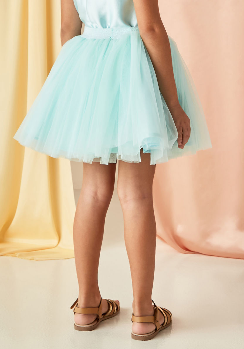 Juniors Tulle Skirt with Elasticated Waistband-Skirts-image-3