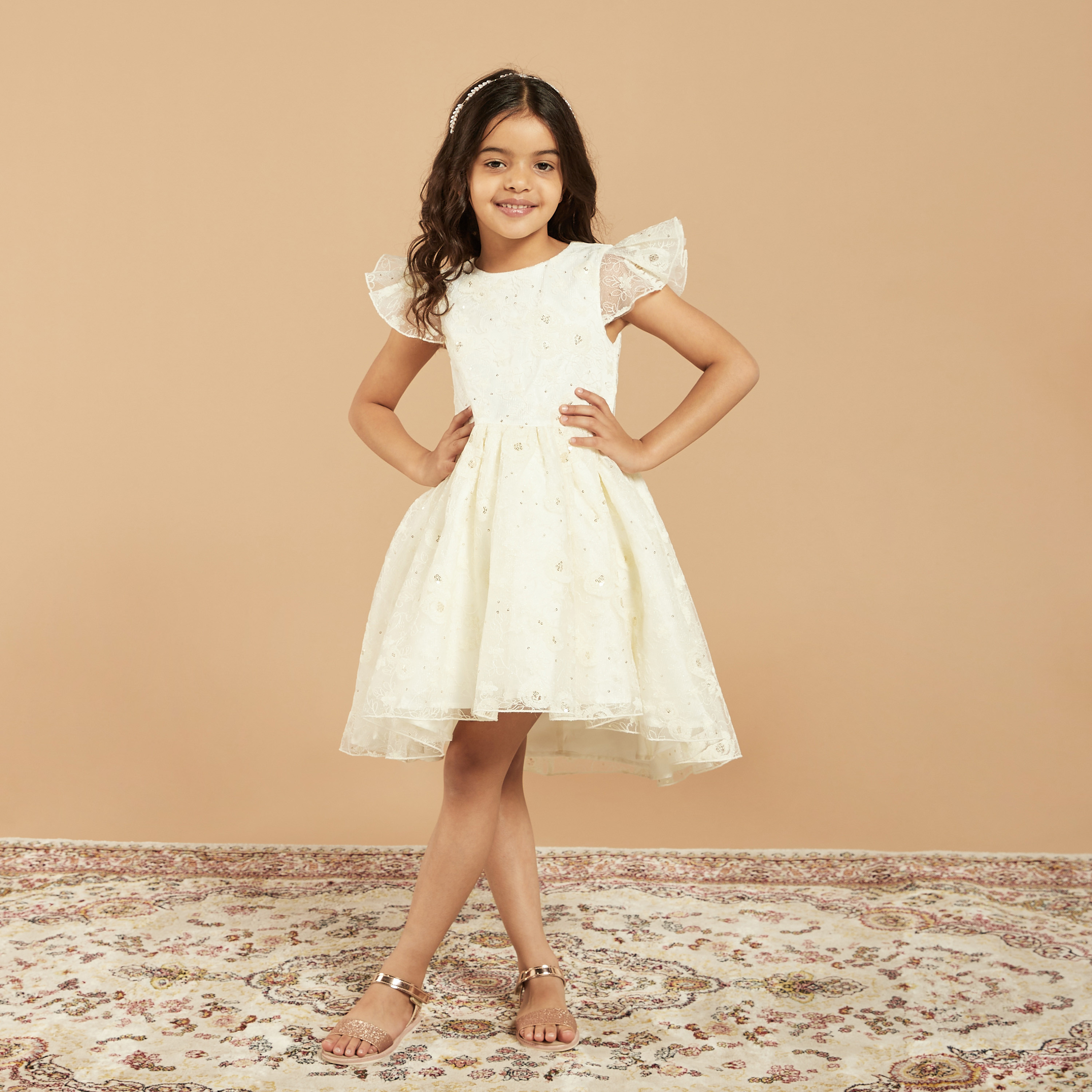 Girls embellished outlet dress