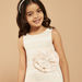 Juniors Striped Sleeveless Dress with Flower Accent-Dresses%2C Gowns and Frocks-thumbnailMobile-2