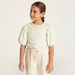 Eligo Solid Top with Peter Pan Collar and Puff Sleeves-Blouses-thumbnail-0