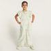 Eligo Checked Jumpsuit with Square Neck and Ruffles-Rompers%2C Dungarees and Jumpsuits-thumbnailMobile-2