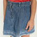 Lee Cooper Embroidered Denim Skirt with Button Closure-Skirts-thumbnail-2
