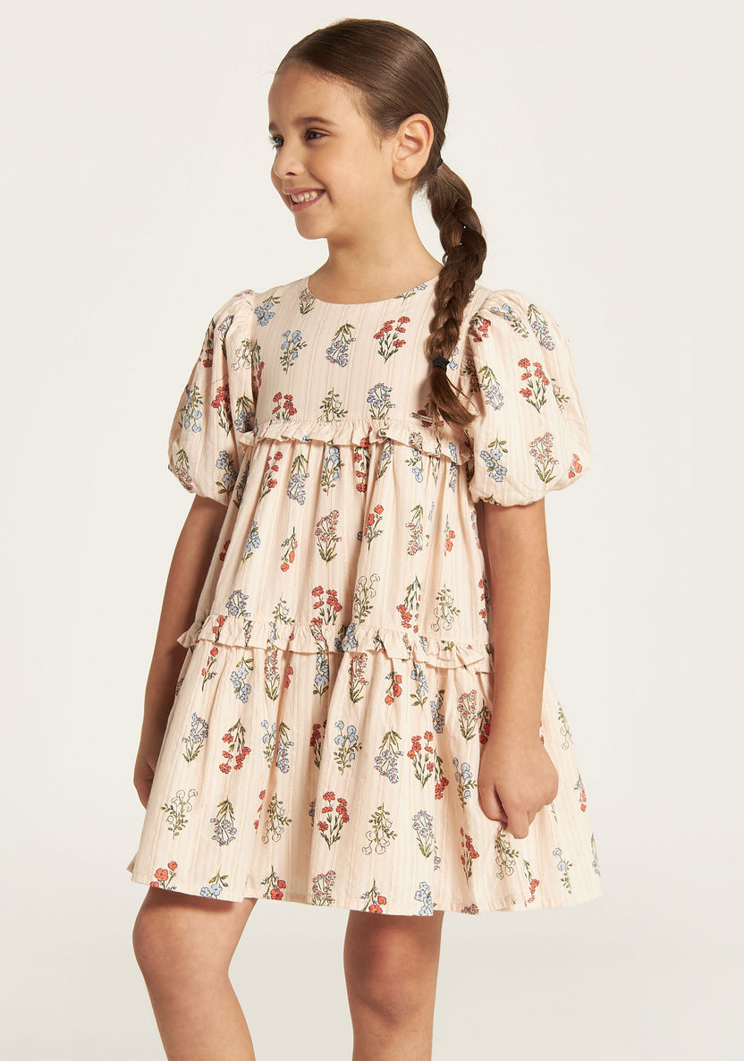 Lee Cooper All-Over Floral Print Tiered Dress-Dresses, Gowns & Frocks-image-1