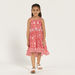 Lee Cooper All-Over Print High Low Dress with Spaghetti Straps-Dresses%2C Gowns and Frocks-thumbnail-1
